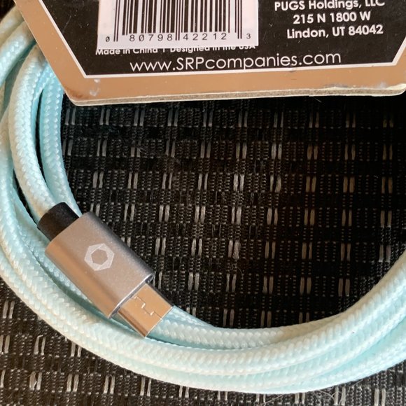 New Micro USB Celltronix 42212 Titanium 6' Tangle Free Heavy-Duty cable charger - Picture 4 of 6